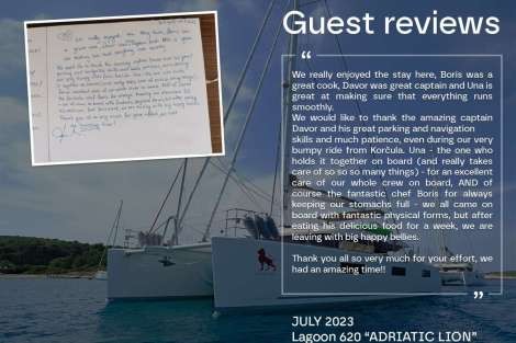 Review img # 17 of the yacht ADRIATIC LION (Lagoon 620)